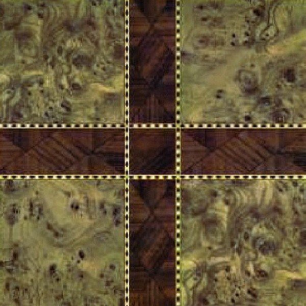 Linóleo, cuadros dorados